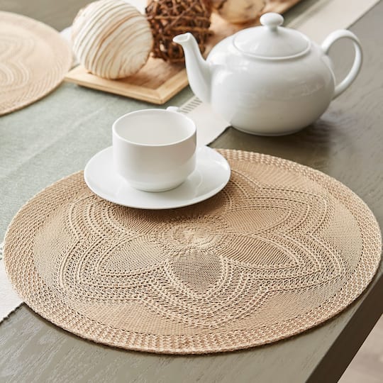 DII® Woven Round Placemats